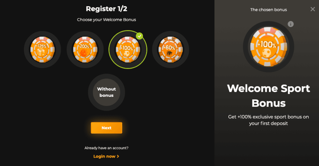 Aviator BiamoBet Registration Step1