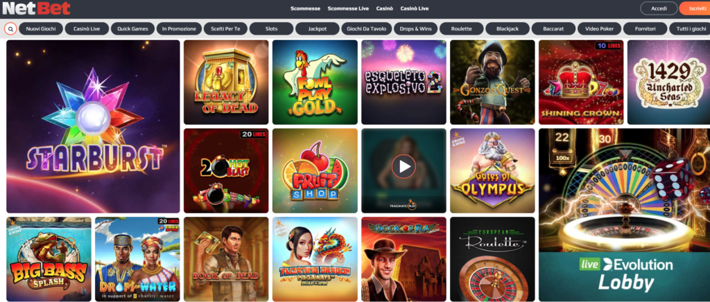 All NetBet Games: Slots
