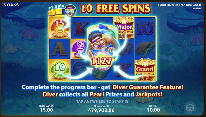 Pearl Diver 2: Treasure Chest Slot Features