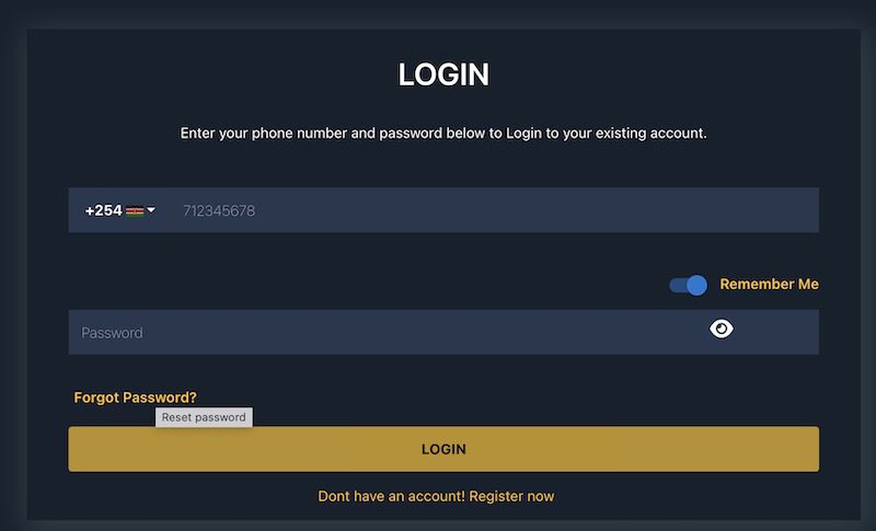 BetNare Login Kemya