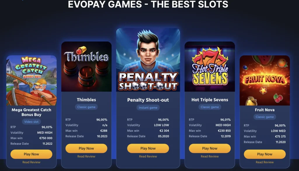 Evoplay City Top Games