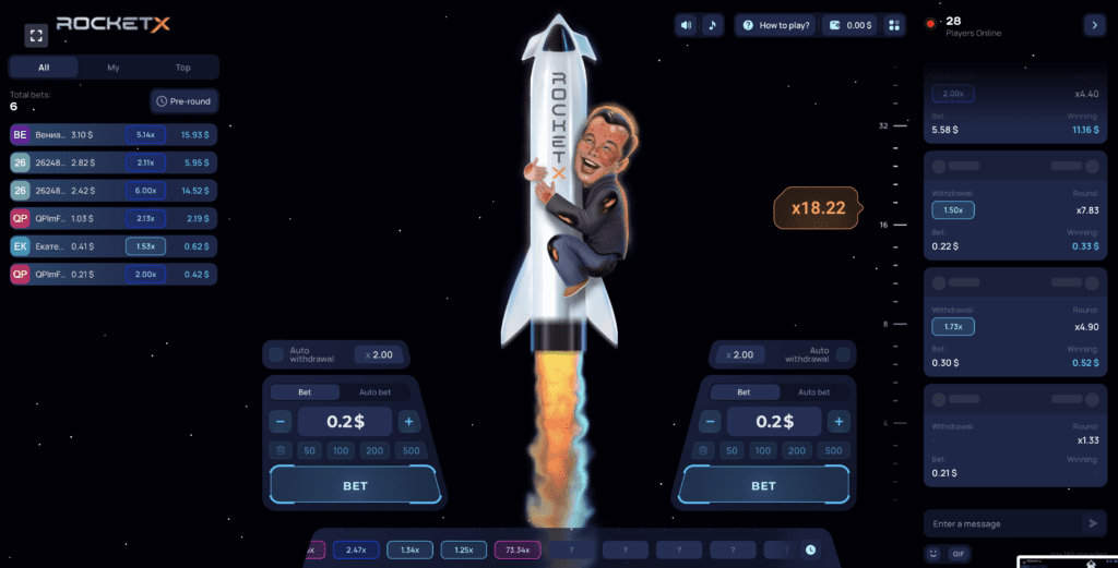 rocket gambling game